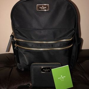 New Kate Spade Backpack and Zipper Wallet